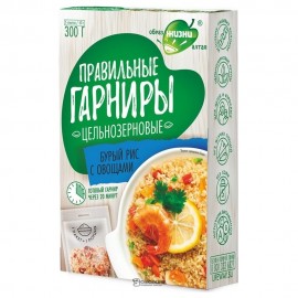 Рис бурый с овощами 300 г ПРАВИЛЬНЫЕ ГАРНИРЫ 146715