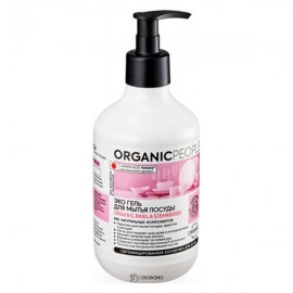 Эко гель для мытья посуды Basil & Strawberry 500 мл Organic People 153920