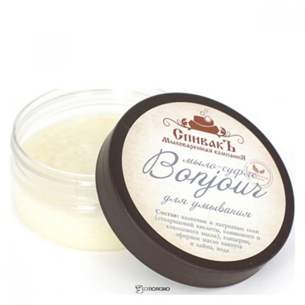 Мыло-суфле Bonjour 100 г СпивакЪ 154104