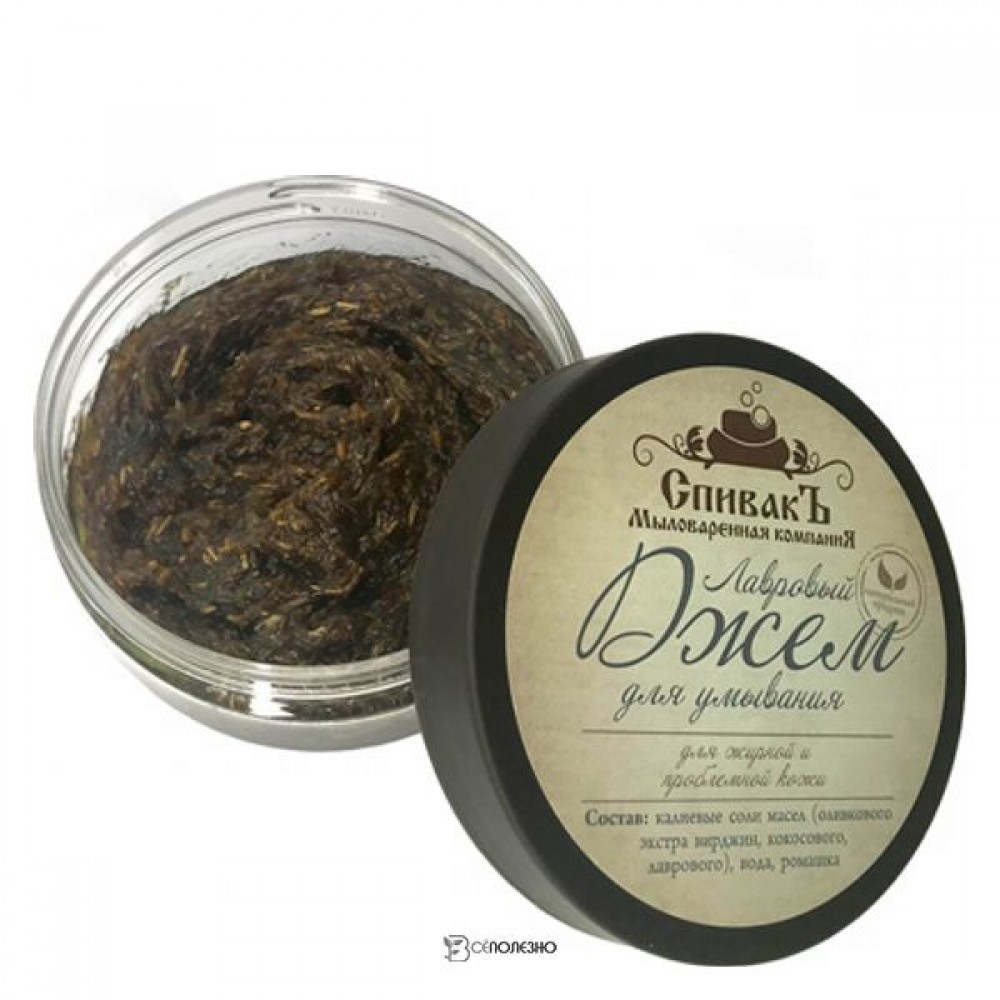 Джем Лавровый с ромашкой для умывания 100 г СпивакЪ 154203