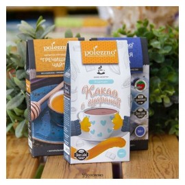 Какао с гуараной Бодрящий быстрорастворимый 200 г Polezzno 160389