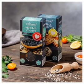 Кунжут черный 200 г POLEZZNO 160025