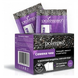 Семена чиа в саше 125 г POLEZZNO 160037