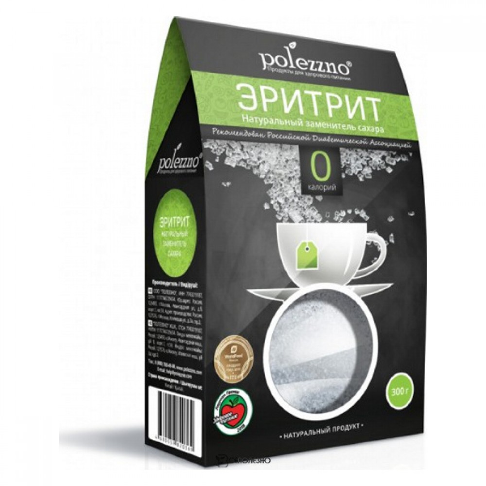 Эритрит натуральный сахарозаменитель 300 г POLEZZNO 160078