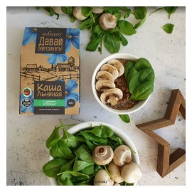 Каша льняная С гибами и зеленью 300 г POLEZZNO 160100