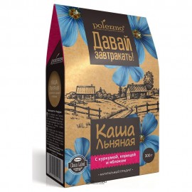 Льняная каша С куркумой, корицей и яблоком 300 г POLEZZNO 160101