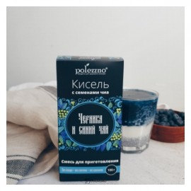Кисель Черника и синий чай 100 г POLEZZNO 160112
