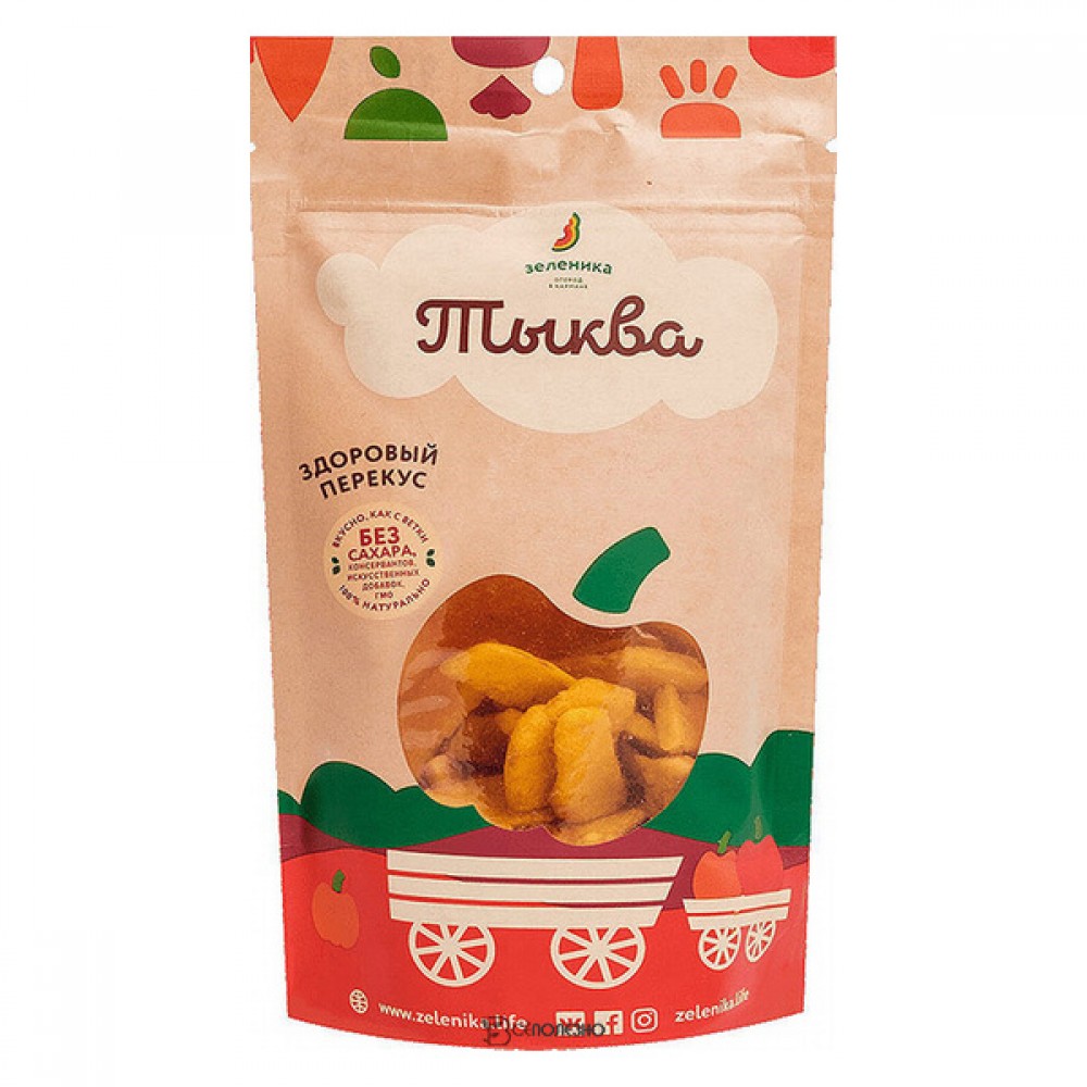 Овощной здоровый перекус из тыквы 50 г Зеленика 160193