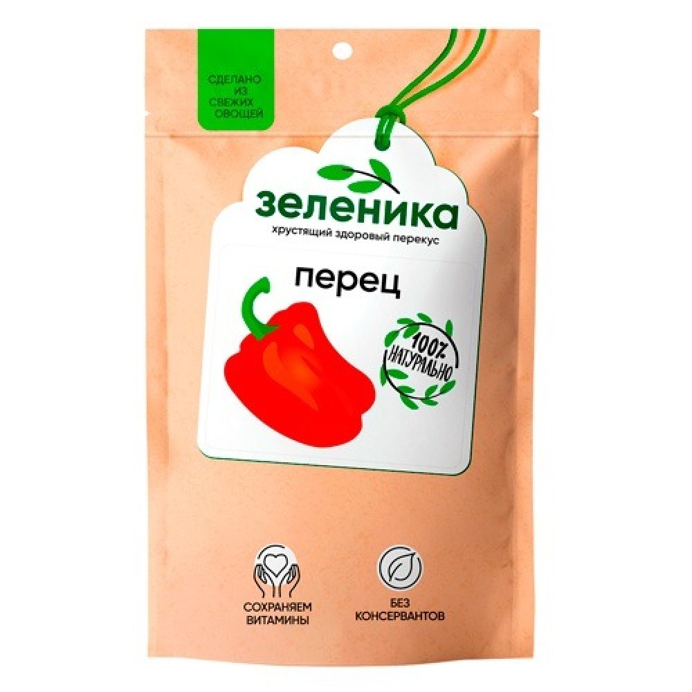 Овощной здоровый перекус из сладкого перца 30 г Зеленика 160194