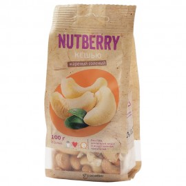 Кешью жареный соленый 100 г Nutberry 160228