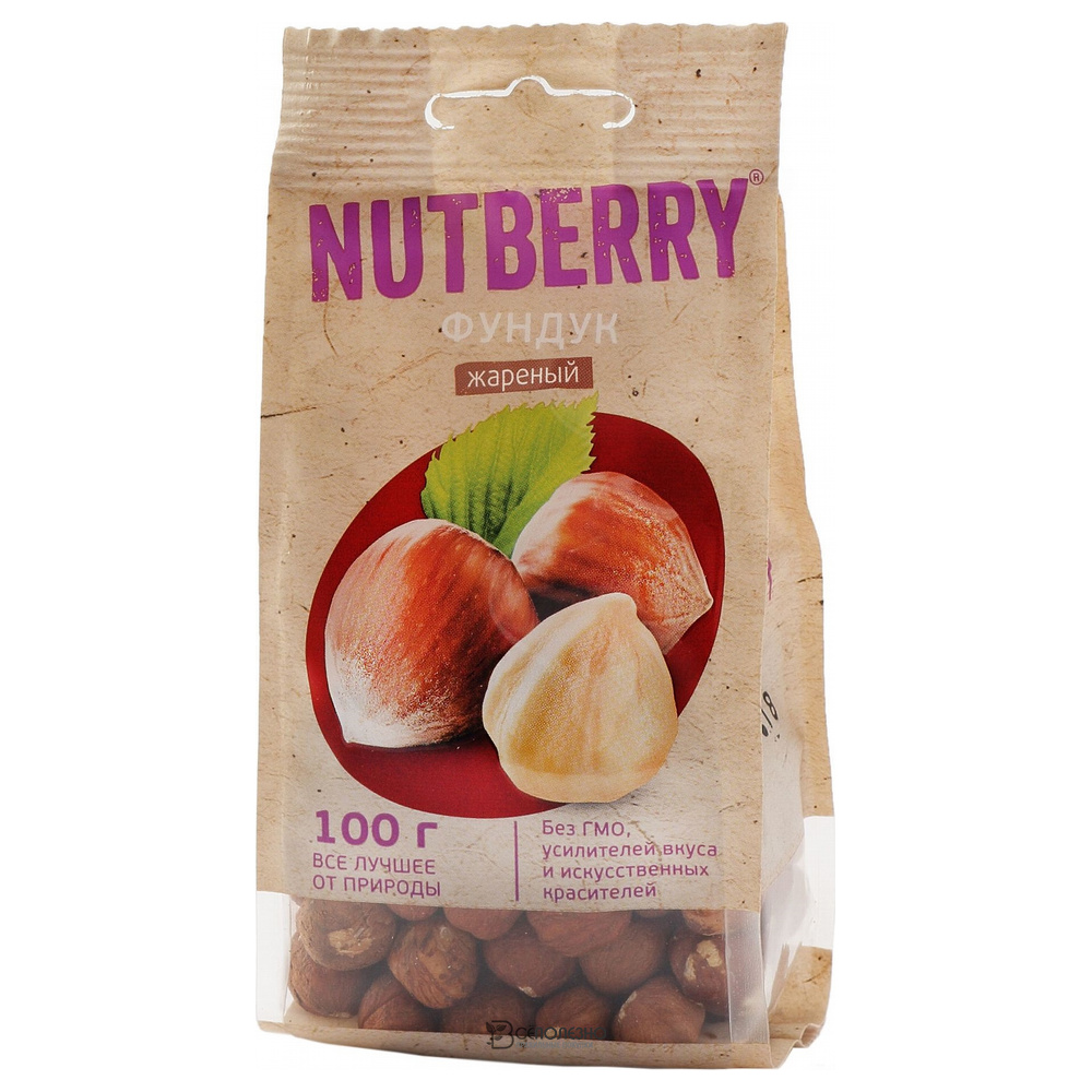 Фундук жареный 100 г Nutberry 160230