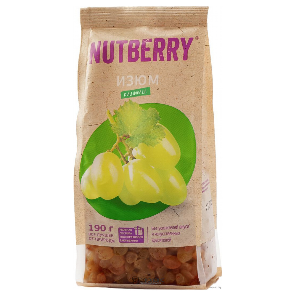 Изюм кишмиш 190 г Nutberry 160233