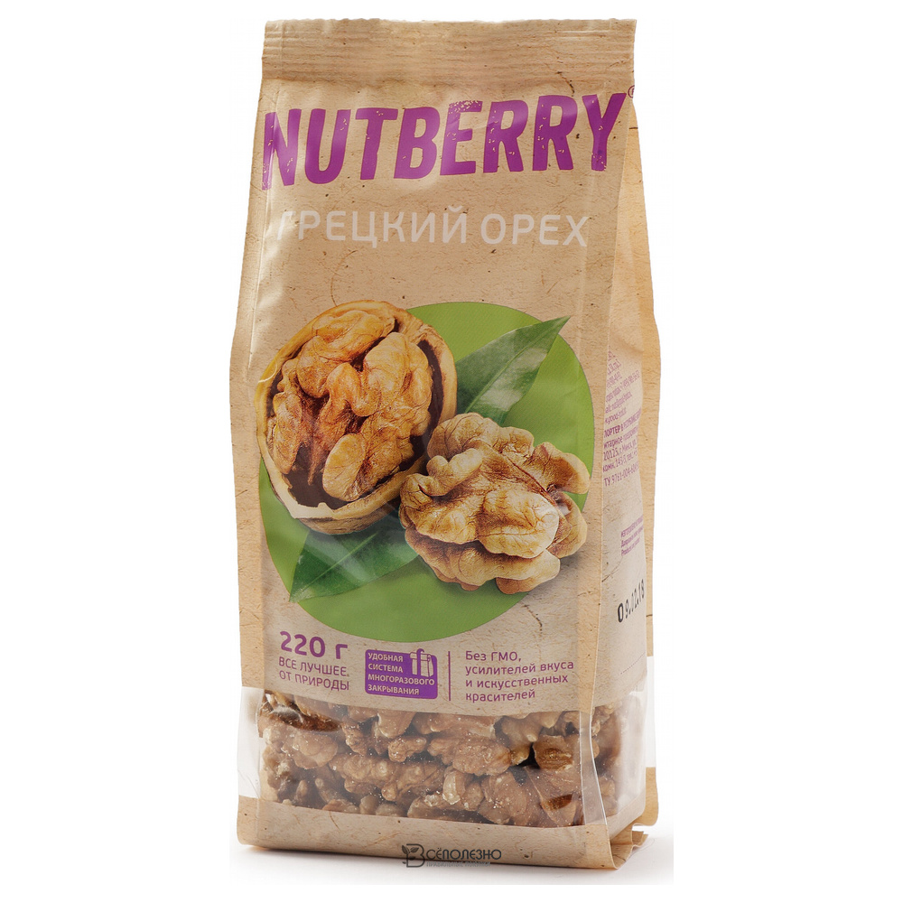 Грецкий орех 220 г Nutberry 160235