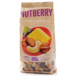Смесь Орехи и фрукты 220 г Nutberry 160238