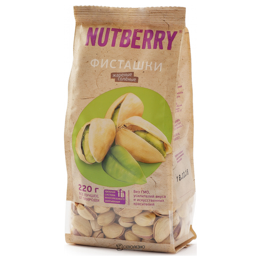 Фисташка 220 г Nutberry 160242