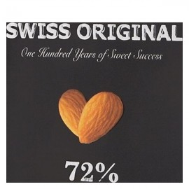 Шоколад горький с миндалем 72% SWISS ORIGINAL 100 г BUCHERON 160322