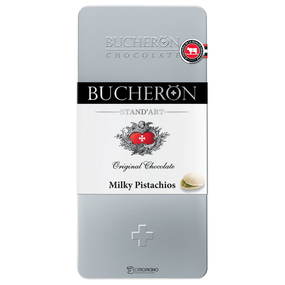 Шоколад молочный с фисташками 100 г BUCHERON 160331