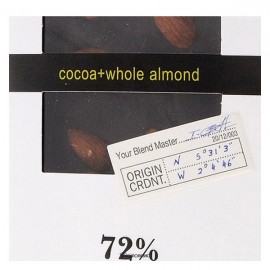 Шоколад горький с цельным миндалем 72% 100 г BUCHERON 160335