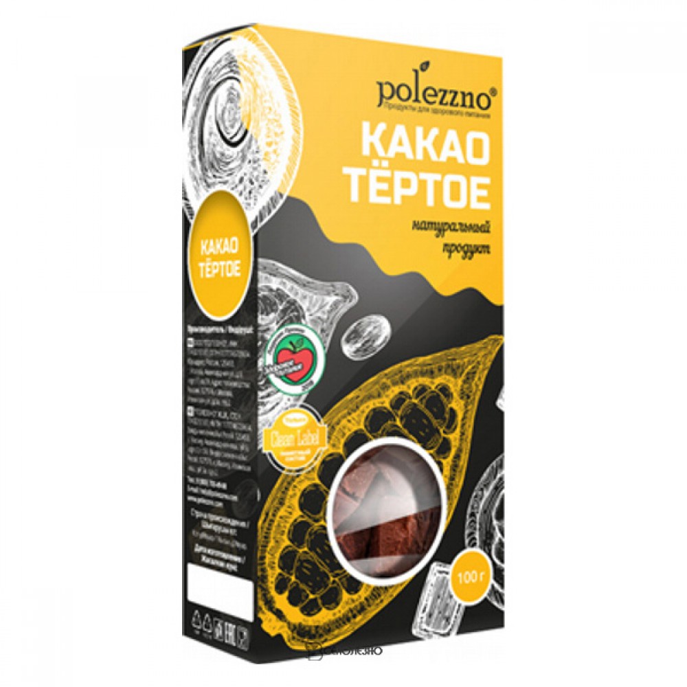 Какао тёртое 100 г Polezzno 160407