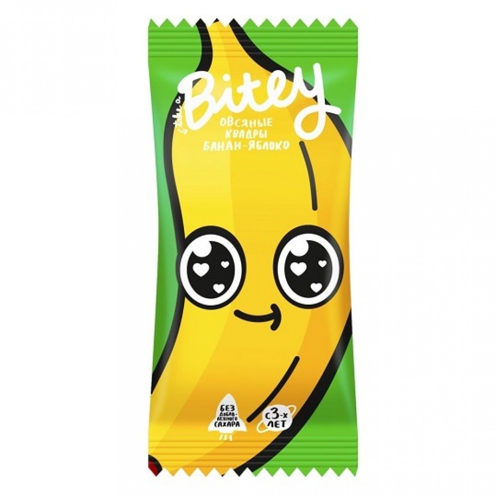 Батончик овсяно-фруктовый Яблоко-Банан Bite 160484
