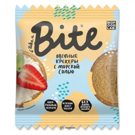 Крекеры овсяные с морской солью Bite 160486