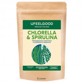 Спирулина и хлорелла прессованные в таблетках 200 г UFEELGOOD 188094