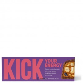 Батончик с изюмом и черносливом в карамельном шоколаде 45 г KICK YOUR ENERGY 188107