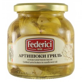 Артишоки гриль в подсолнечном масле 148г/280г Federici 200021