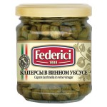 Каперсы Lacrimella в винном уксусе 110г/210г Federici 200023