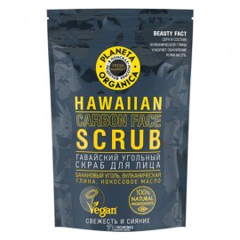 Скраб для лица Гавайский угольный 100 г Planeta Organica 210117