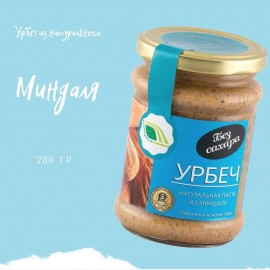 Урбеч натуральная паста из миндаля 280 г Биопродукты 220508
