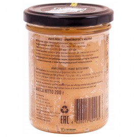 Арахисовая паста HONEY с мёдом 200 г Arahis Project 220521