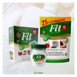 Заменитель сахара на основе эритрита и стевии №7 Fit Parad 60 шт 220785