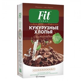 Хлопья кукурузные с шоколадом Fit Parad 200 г 220798