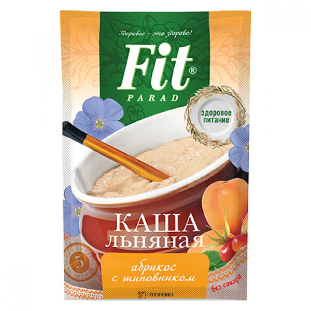 Каша льняная Абрикос с шиповником Fit Parad 25 г 220814