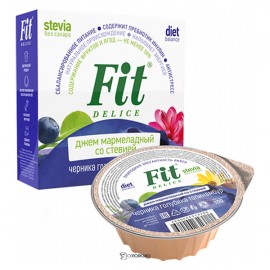 Джем-мармелад со стевией Черника голубика топинамбур Fit Parad 100 г 220834