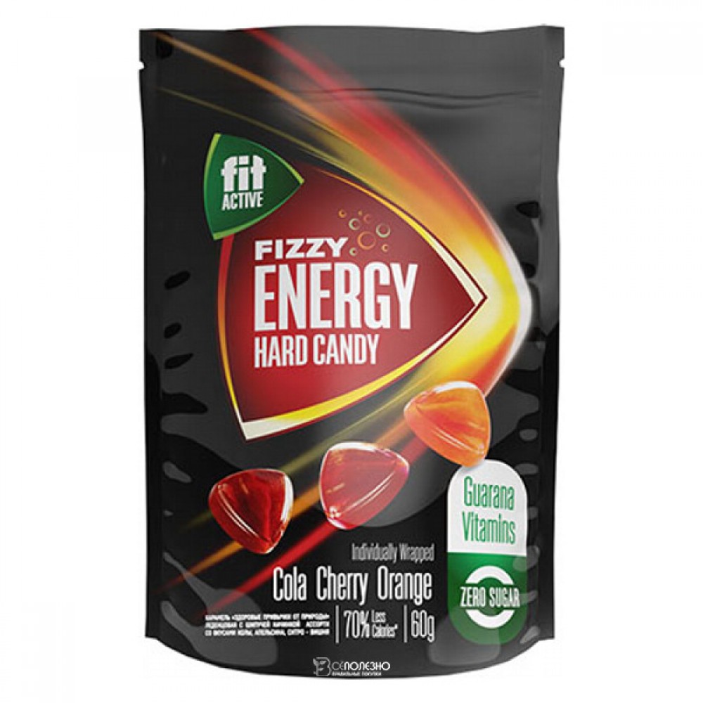 Карамель леденцовая Кола вишня апельсин Fit Parad 60 г 220839