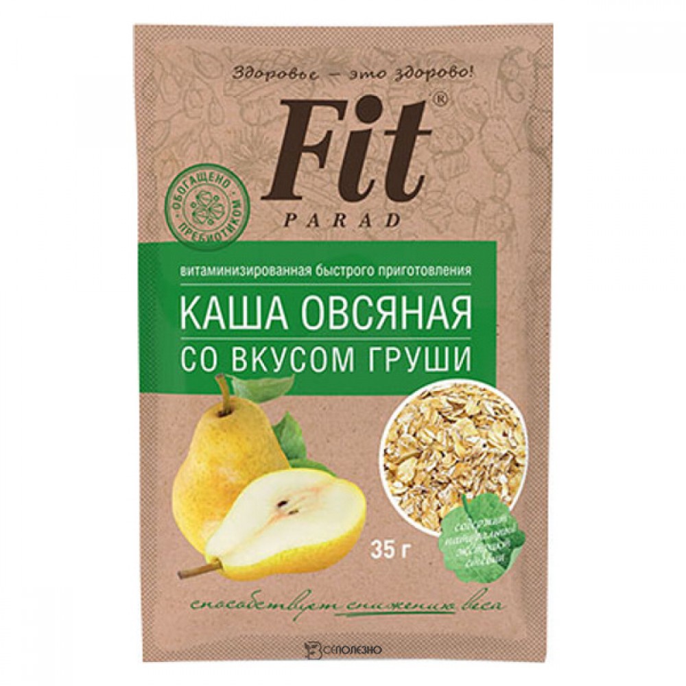 Каша овсяная со вкусом груши Fit Parad 35 г 220855