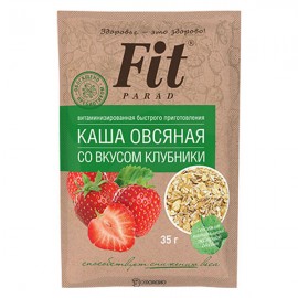 Каша овсяная со вкусом клубники Fit Parad 35 г 220856