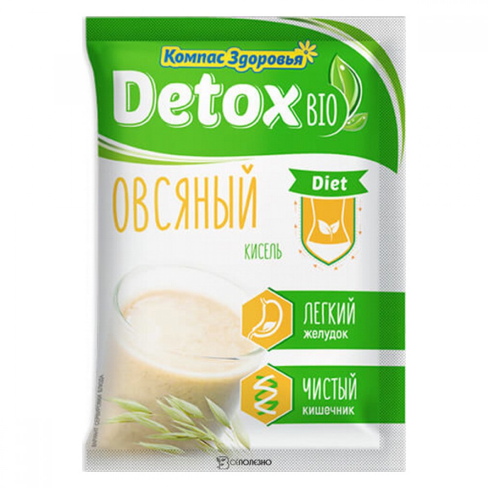 Кисель detox bio Diet Овсяный Компас здоровья 25 г 220935