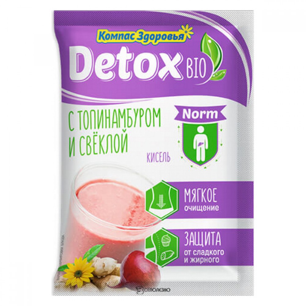 Кисель detox bio Norm С топинамбуром и свеклой Компас здоровья 25 г 220959