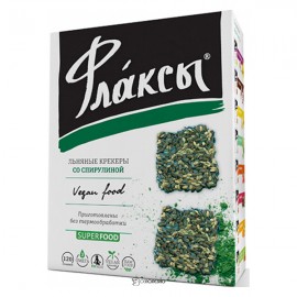 Флаксы со спирулиной Компас здоровья 120 г 220960