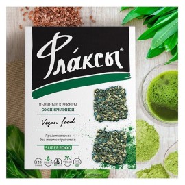 Флаксы со спирулиной Компас здоровья 120 г 220960