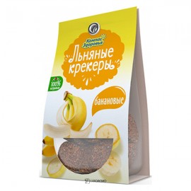 Крекеры льняные с бананом Компас здоровья 50 г 220980