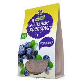 Крекеры льняные с черникой Компас здоровья 50 г 220987