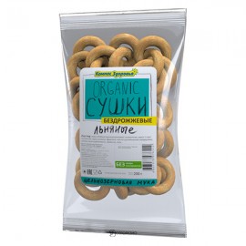 Сушки льняные бездрожжевые Компас здоровья 200 г 221044