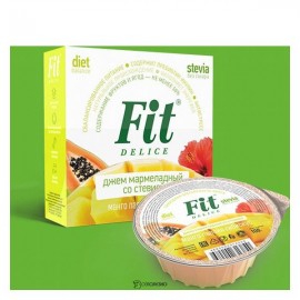 Джем мармеладный манго-папайя-гибискус со стевией  Fitelle 100 г 221064