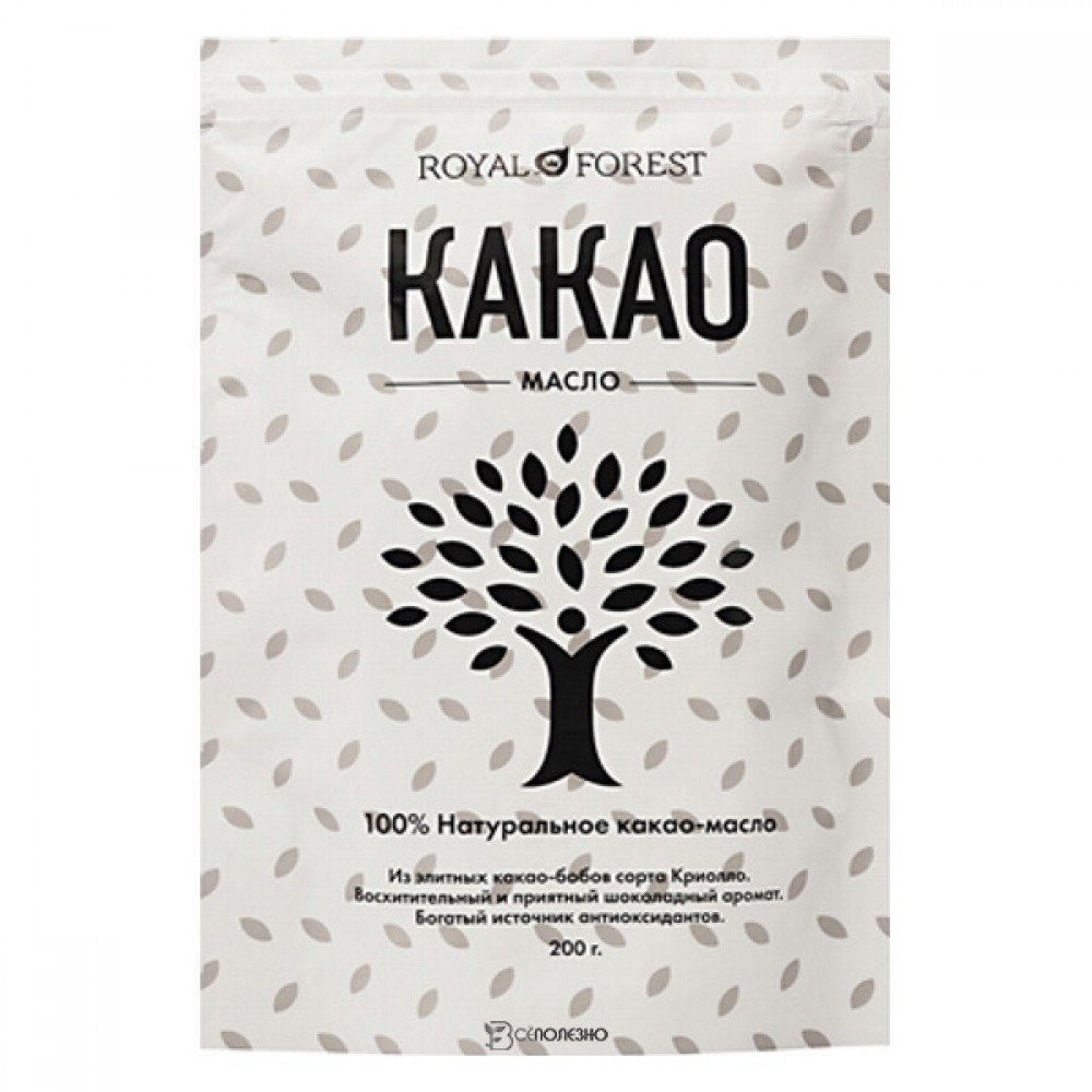 Какао-масло натуральное Royal Forest 200 г 230117