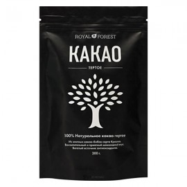 Какао тёртое натуральное Royal Forest 200 г 230129