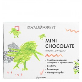 Шоколад из кэроба с миндалем мини Royal Forest 30 г 230138